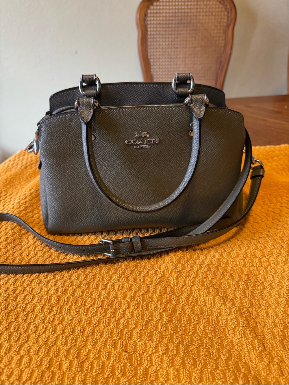 Coach Mini Lillie Olive Green